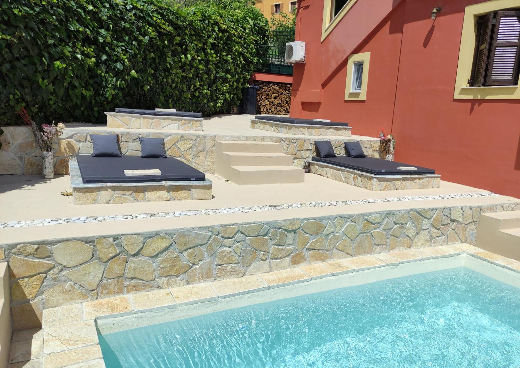 Gkk House Private Swimming Pool Luxury House Villa Skriperon Dış mekan fotoğraf